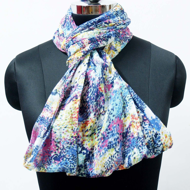 VR Designers Printed Cotton Blend Women Scarf