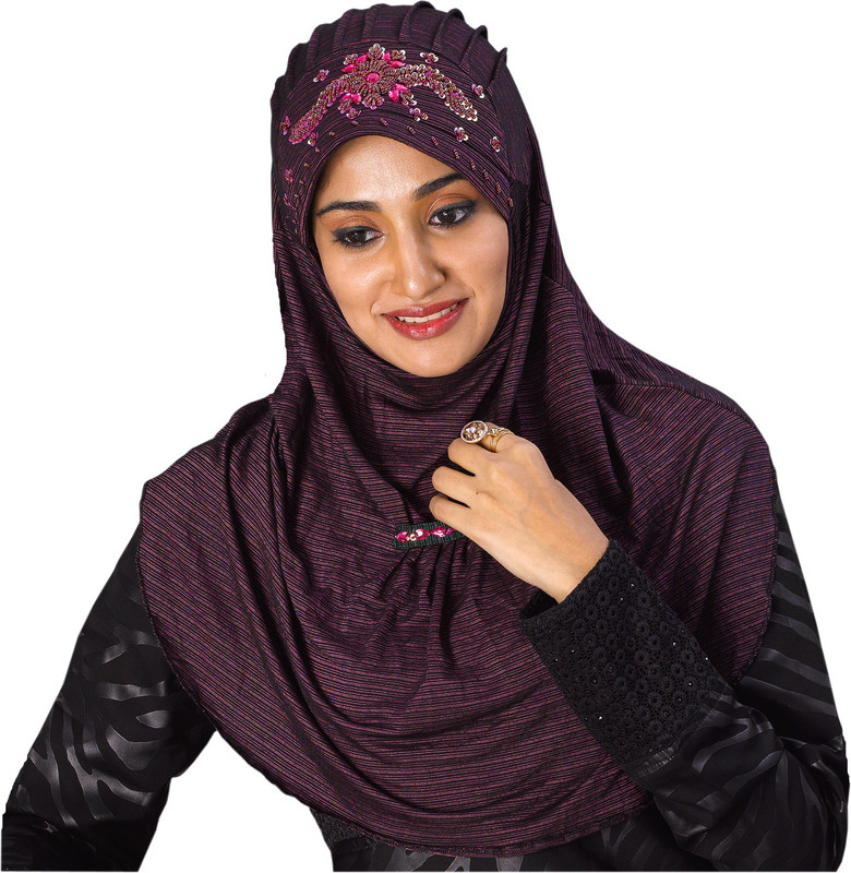 ArabDressage Striped Stretchable Polycotton Women Scarf