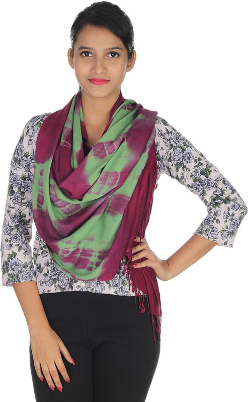 Quetzal Printed Cotton Blend Women Stole