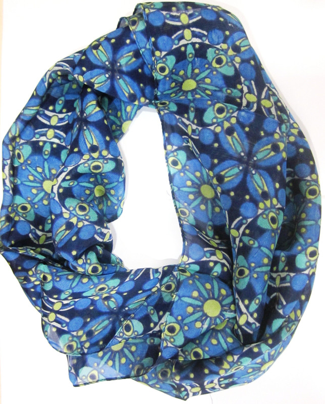 Sam Inc Floral Print Viscose Women Scarf