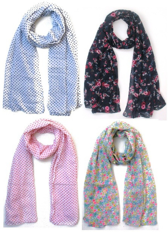 FusFus Printed Polycotton Women Scarf
