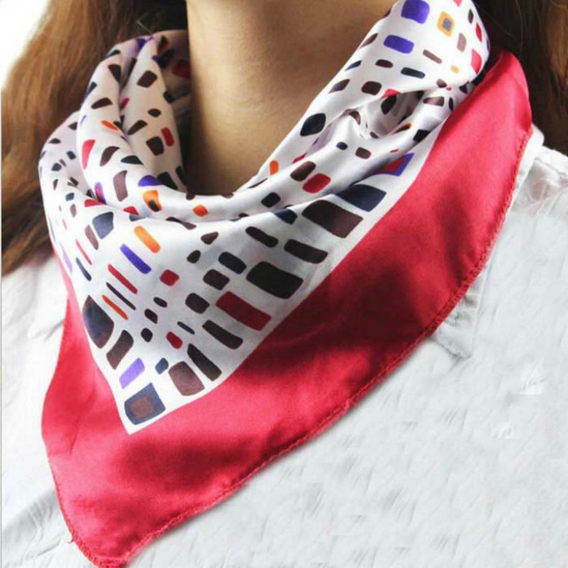Toygully Printed Silk Blend Girls Scarf