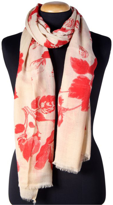 Tiara Floral Print Pure Wool Women