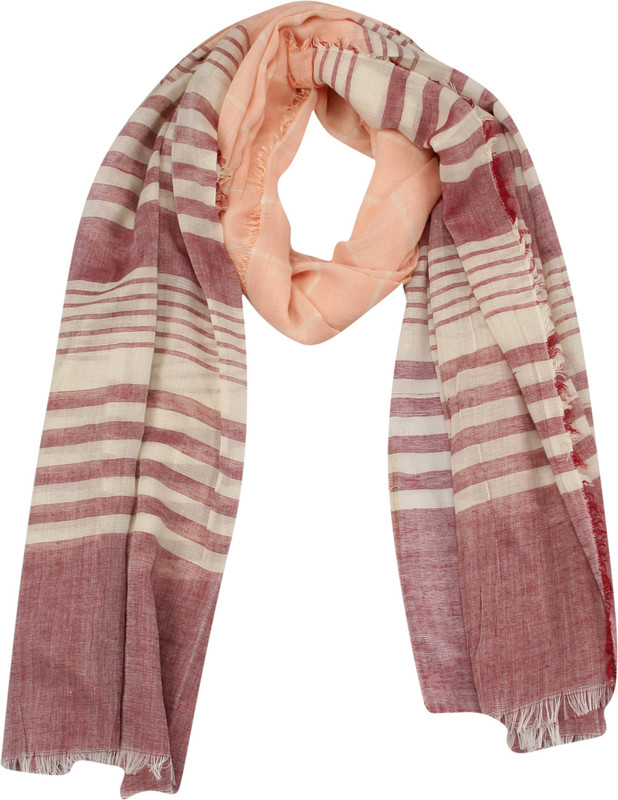 FabSeasons Striped Cotton Blend Women Scarf