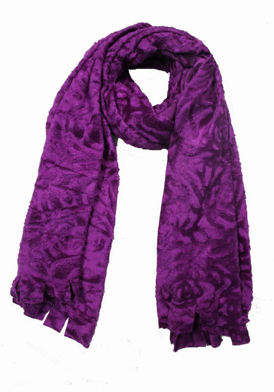 AS42 Self Design Pure Wool Women Stole