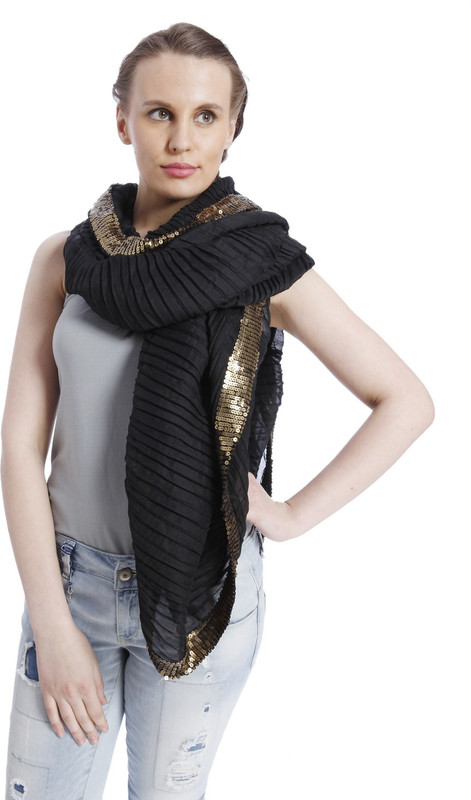 Vero Moda Embellished Polyester Women Scarf