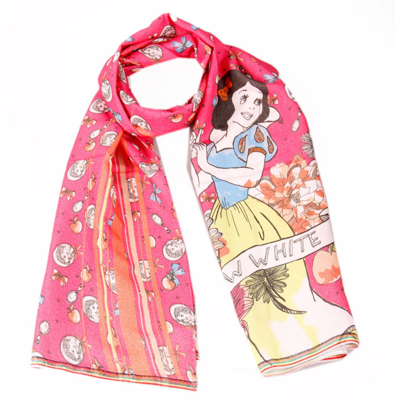 Disney Printed Cotton Blend, Cotton Viscose Blend Women Scarf
