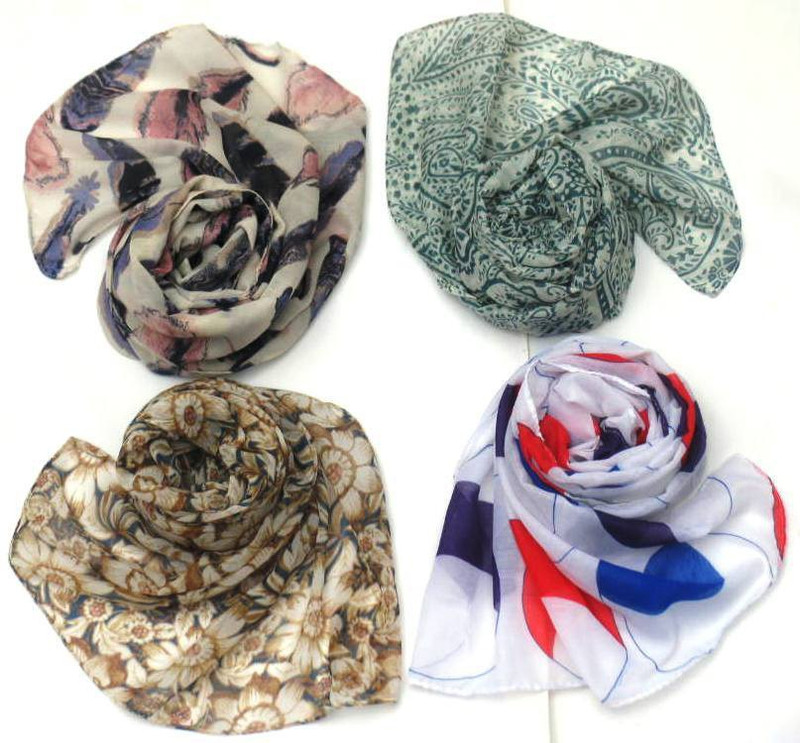 Letz Dezine Printed Polycotton Women Scarf