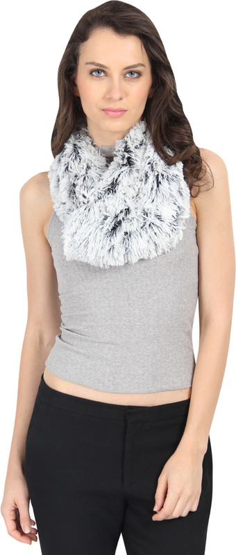 FabSeasons Self Design Faux Fur Women Scarf