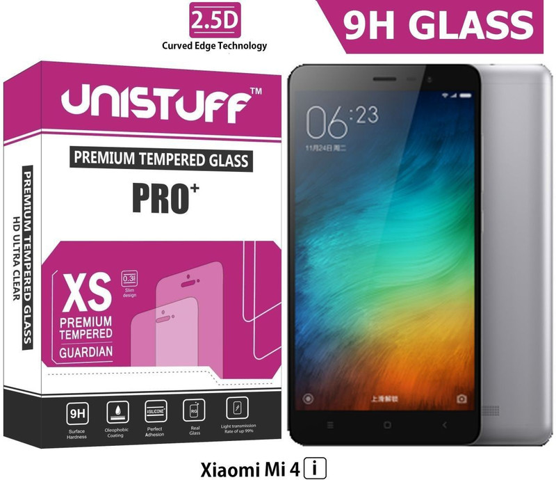 Unistuff Tempered Glass Guard for Xiaomi Mi4i RS.352 (75.00% Off) - Flipkart