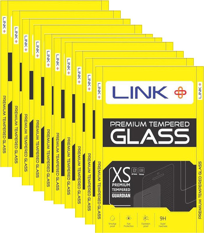 Link+ Tempered Glass Guard for Samsung Galaxy Note 2 N7100(Pack of 10)