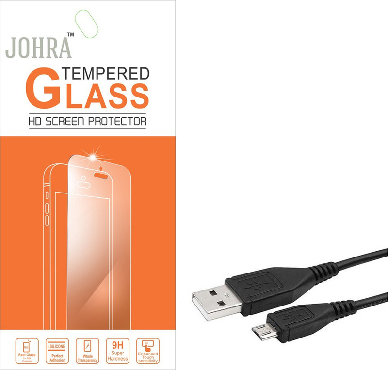 Johra Tempered Glass Guard for OBI WorldPhone SF1(Pack of 2)