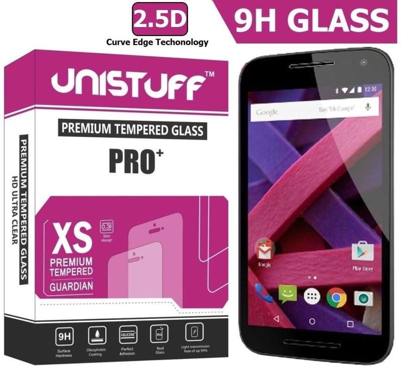 Unistuff Tempered Glass Guard for Motorola Moto G 3rd Gen, Moto G Turbo Edition RS.258 (78.00% Off) - Flipkart