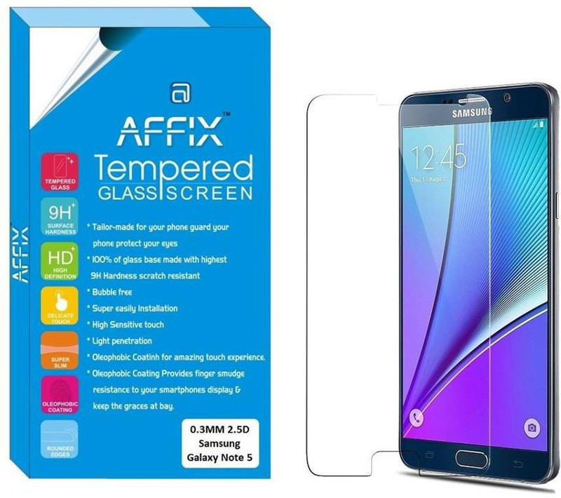 Affix Tempered Glass Guard for Samsung Galaxy Note 5 RS.340 (85.00% Off) - Flipkart