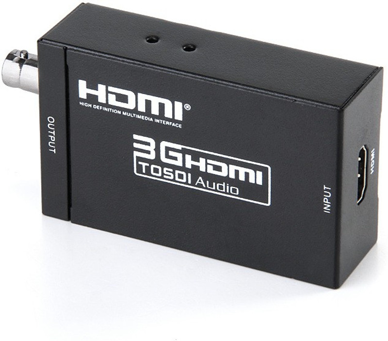Smart Tech HDMI to SDI Converter with audio Media Streaming Device(Black)