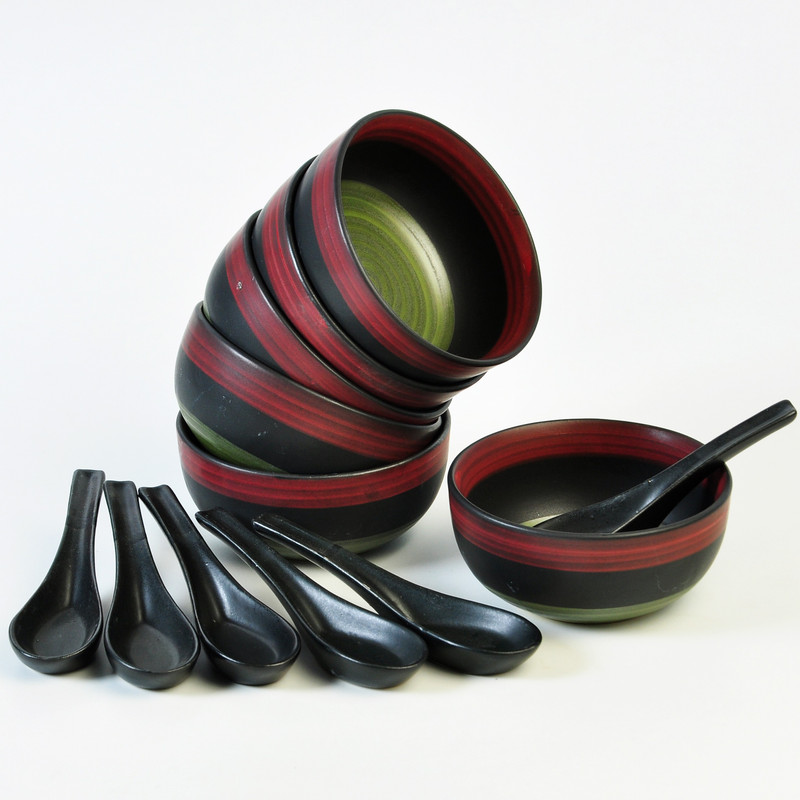 cultural concepts Bowl Spoon Serving Set
