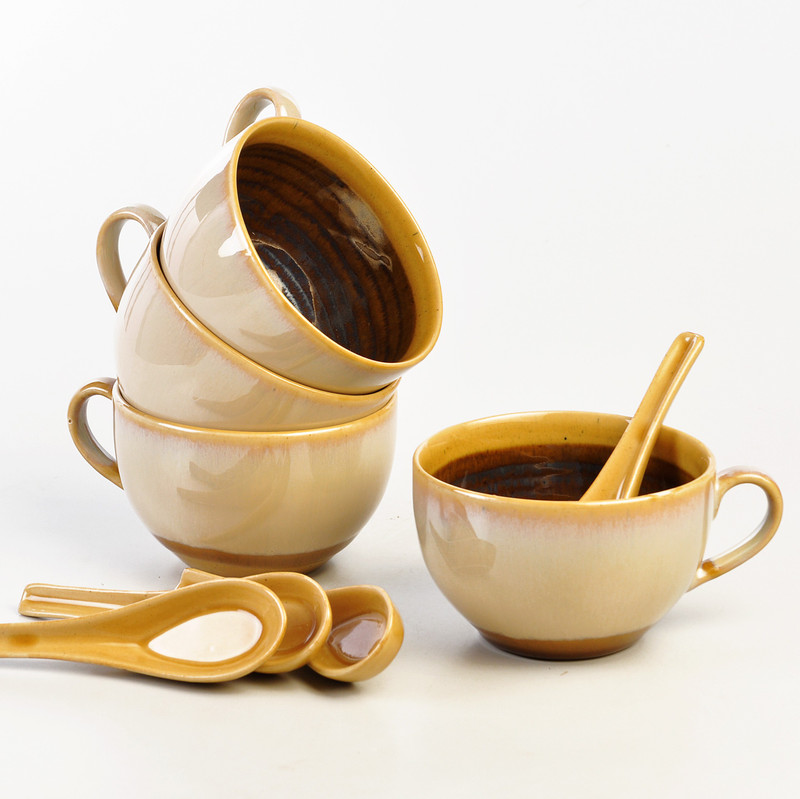 cultural concepts Bowl Spoon Serving Set