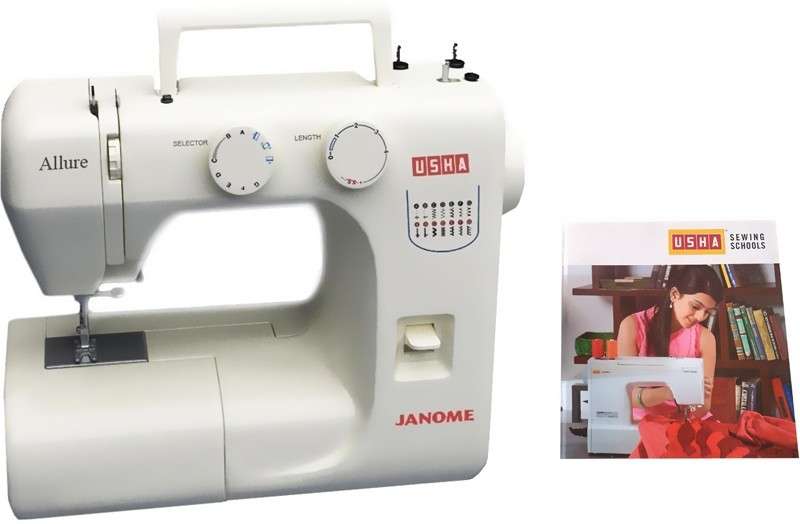 Usha Allure (Book) Electric Sewing Machine( Built-in Stitches 14)