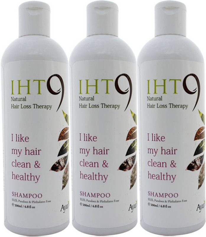 Lass Naturals IHT 9 Anti Hair Loss Shampoo Pack of 3(600 g)