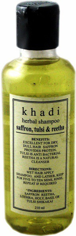 Khadi Herbal Saffron, Tulsi & Reetha Shampoo(210 ml)