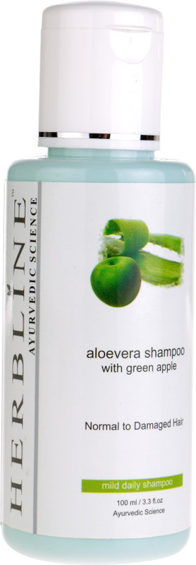 Herbline Aloe Vera Shampoo with Green Apple(100 ml)