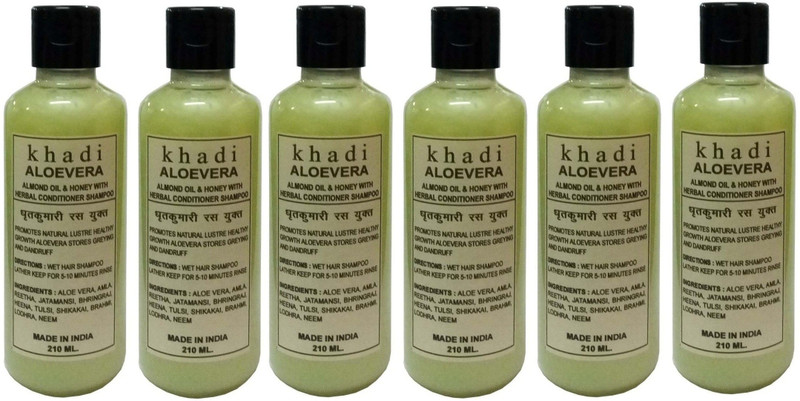 Khadi Herbal Aloevera Shampoo with Conditioner(1260 ml)