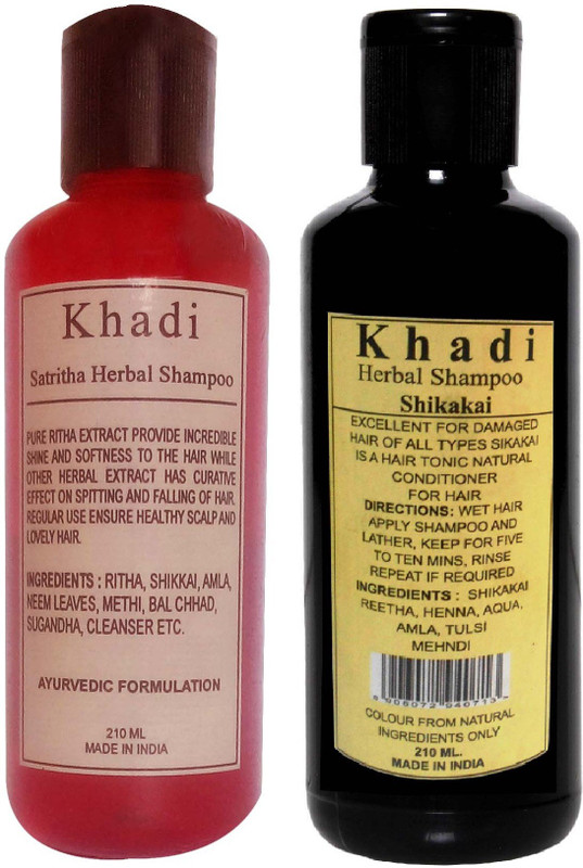Khadi Herbal Shampoo Sikakai & Satritha(420 ml)
