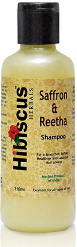 Hibiscus Herbals Saffron & Reetha - Shampoo(210 ml)