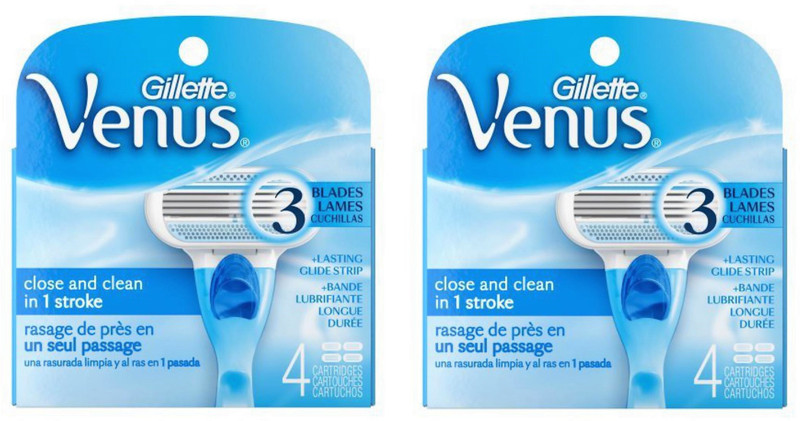 Gillette Venus Close & Clean In 1 Stroke (4 Cartridges)(Pack of 2) Gillette Venus Close & Clean In 1 Stroke (4 Cartridges)(Pack of 2)