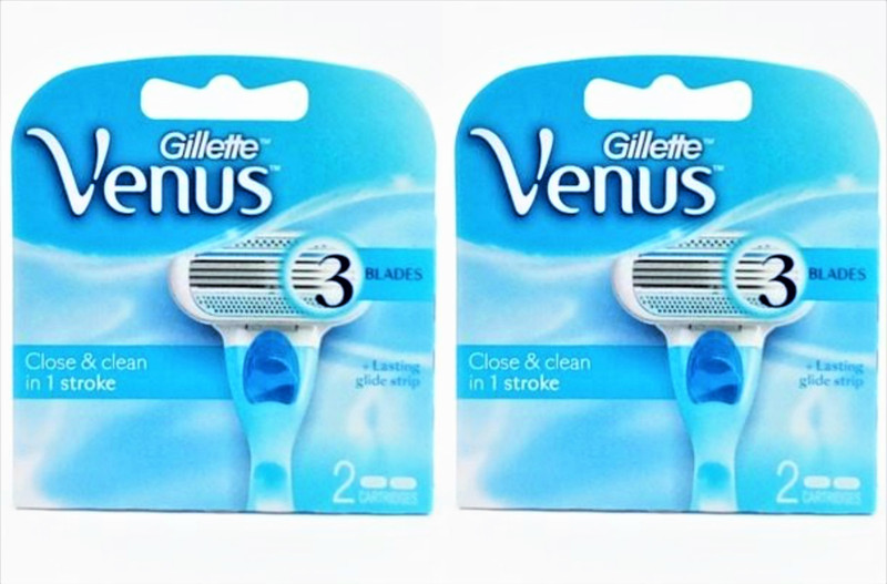 Gillette Venus Close & Clean In 1 Stroke Pack Of 2 (2 Cartridges)(Pack of 2) Gillette Venus Close & Clean In 1 Stroke Pack Of 2 (2 Cartridges)(Pack of 2)