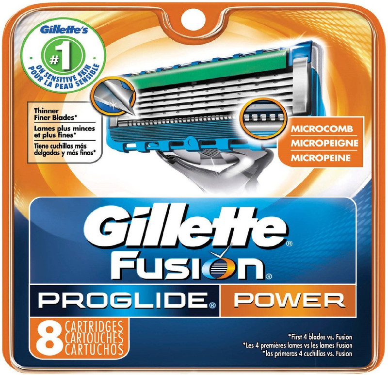 Gillette Fusion Proglide Power 8 Cartridges Pack Gillette Fusion Proglide Power 8 Cartridges Pack