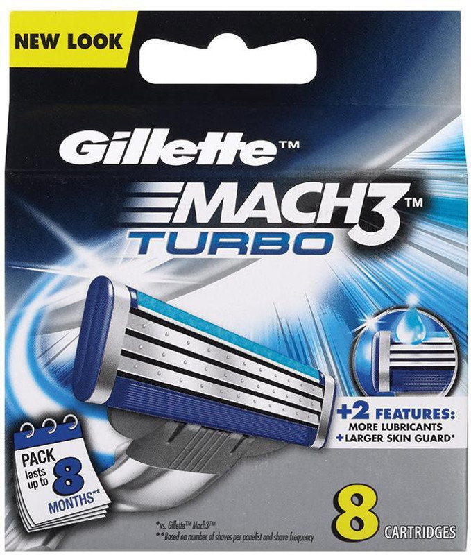 Gillette Mach3 Turbo Blade 8 Cartridge(Pack of 8) Gillette Mach3 Turbo Blade 8 Cartridge(Pack of 8)