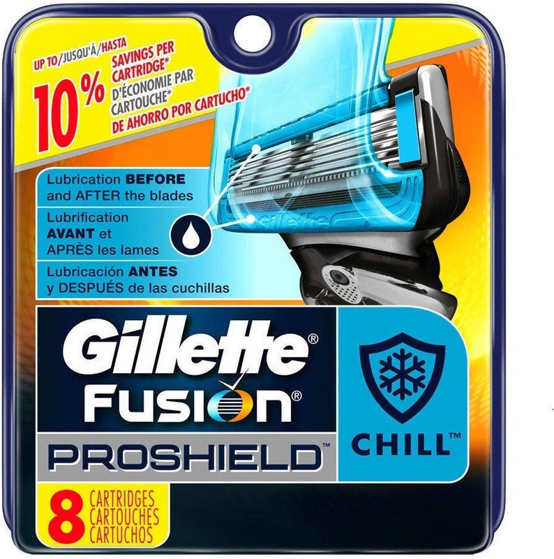 Gillette Fusion Proshield Chill Blade Refills - 8 Cartridges Gillette Fusion Proshield Chill Blade Refills - 8 Cartridges