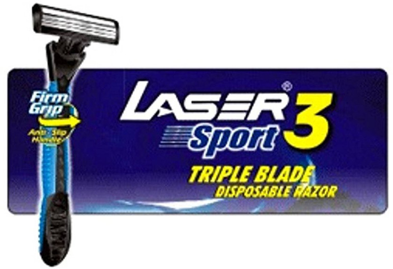 LASER Sport 3 Triple Blade Disposable 24 Razor, Men