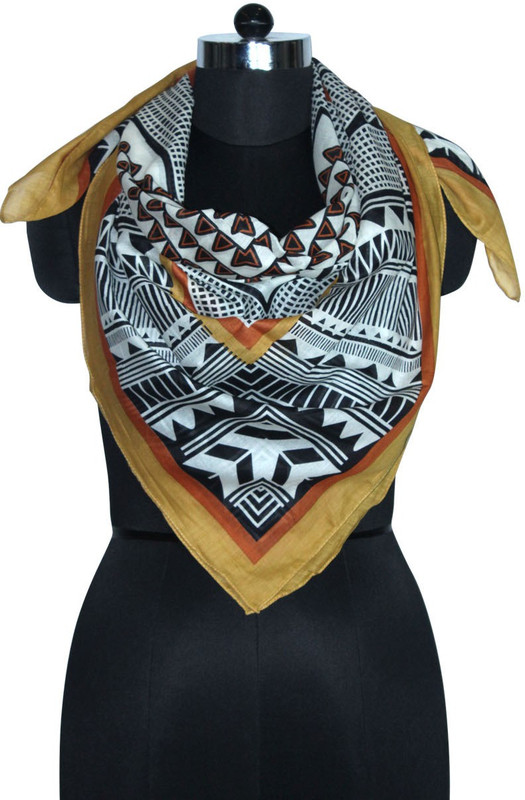 Uso Uno Solid Cotton Blend Women Scarf
