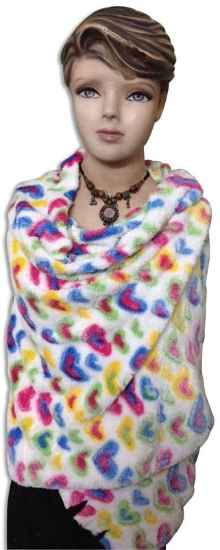 Keepsake Pure Wool Graphic Print Women Shawl(Multicolor)
