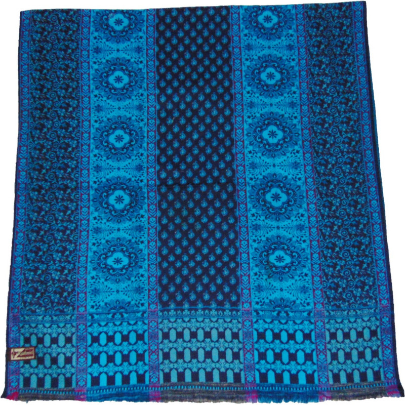 Vrinde Cotton Blend Embroidered Women Shawl(Multicolor)