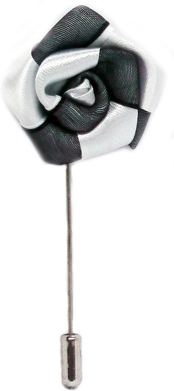 Blacksmith Two Tone Grey Brass Sliding Pin Shirt Stud(Grey)