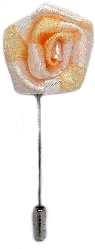 Blacksmith Two Tone Peach Brass Sliding Pin Shirt Stud(Multicolor)