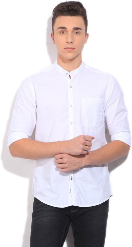 Lee Men Solid Casual White Shirt Lee Men Solid Casual White Shirt