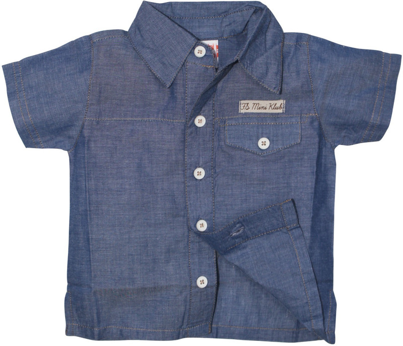 FS Mini Klub Baby Boys Solid Casual Blue Shirt RS.279 (60.00% Off) - Flipkart
