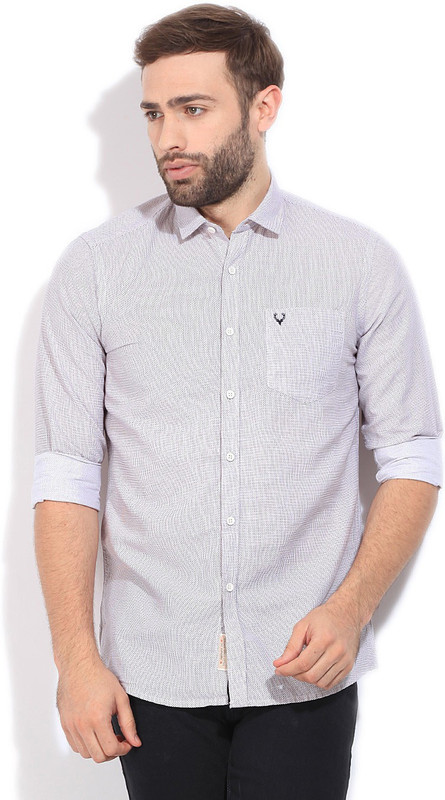 Allen Solly Men Printed Casual White, Black, Red Shirt