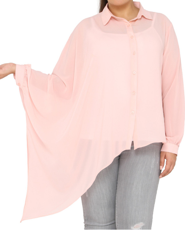Calae Women Solid Casual Pink Shirt