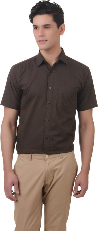 You Forever Men Solid Casual Green Shirt