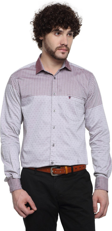 D'Indian Club Men Printed Formal Multicolor Shirt