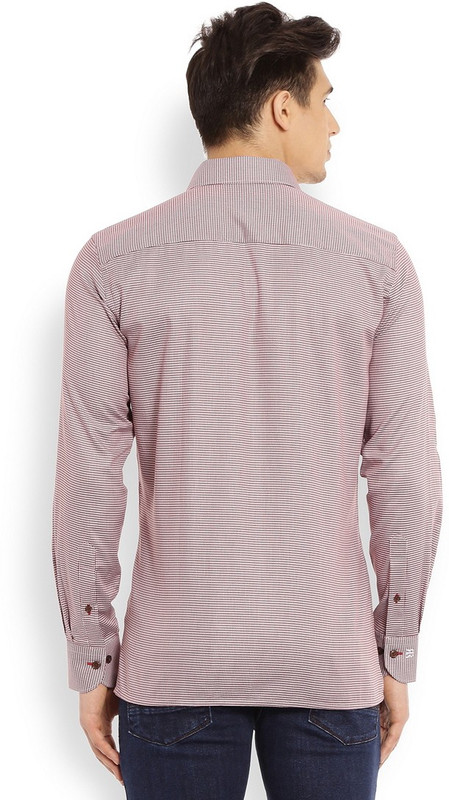 Raymond Men Solid Formal Maroon Shirt