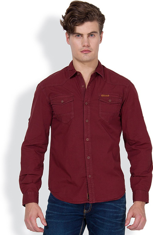 Locomotive Men Solid Casual Shirt