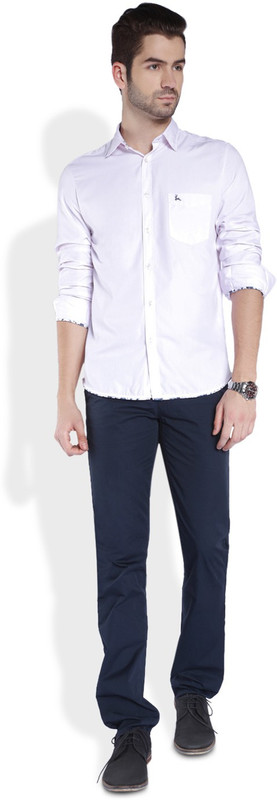 Parx Men Solid Casual Red Shirt