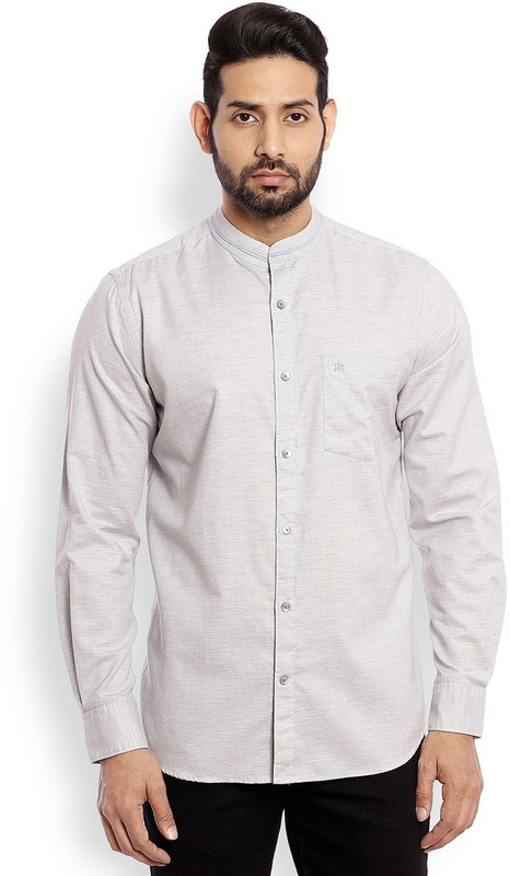 Raymond Men Solid Casual Blue Shirt