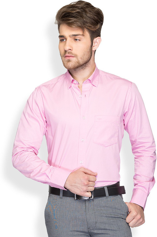 ColorPlus Men Solid Casual Red Shirt